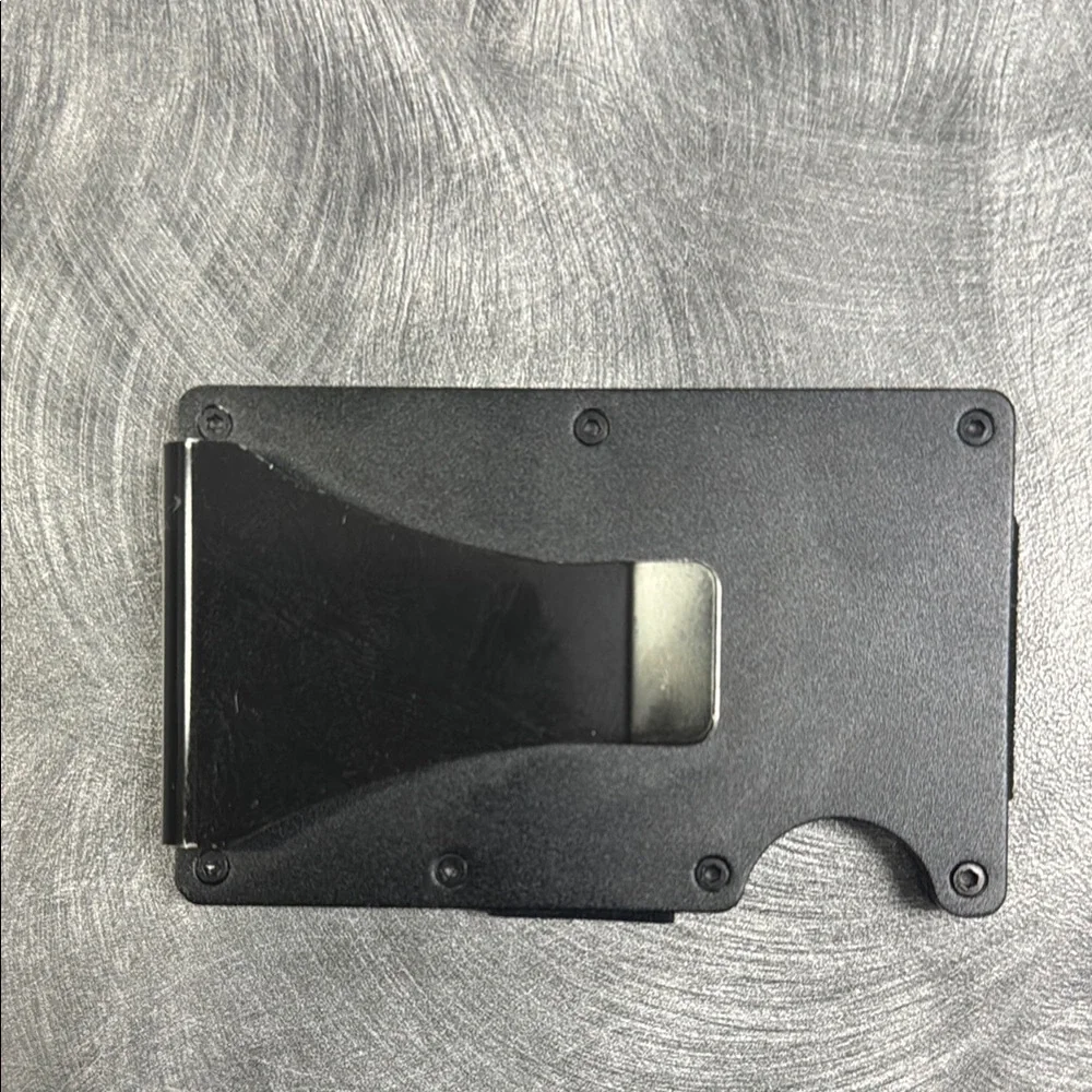 Florida Things black Metal Wallet RFID